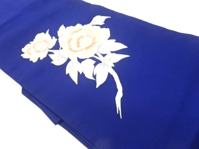 JAPANESE KIMONO / VINTAGE NAGOYA OBI / SHIOZE / PEONY